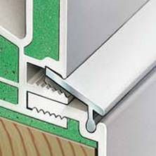 Details aus dem Kunststoff Profil eines Perfecta Fensters